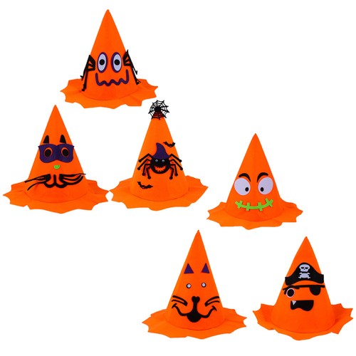 6Pcs Halloween Pumpkin Hat Creative Halloween Party Stage Show Prop - Picture 10 of 12