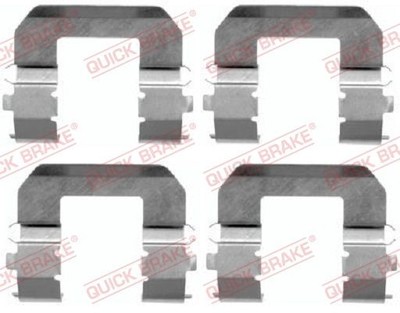 Zubehörsatz Scheibenbremsbelag Quick Brake 109-1617 Vorne für Hyundai XG