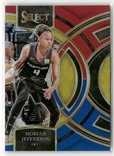 2024 Panini Select WNBA #121 Moriah Jefferson Prizms Red and Blue #/399