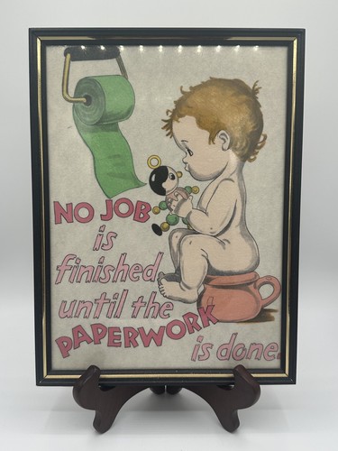 Vintage Bathroom Sign Children's Potty Training
