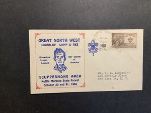 1956 cover Great North West Round Up Milwaukee County Council Scuppernong Area