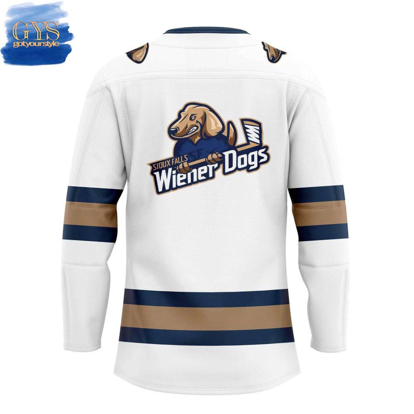 Personalized Sioux Falls Stampede Sioux Falls Wiener Dogs Lace Hockey Shirt Gift