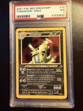 2001 Pokémon Neo Discovery Tyranitar Holo #12 PSA 7 on eBay