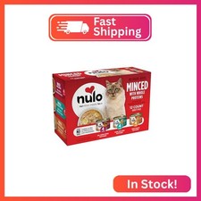 Nulo Canned Wet Cat Food, Minced  Whole Protein, Variety Pack, 2.8 oz x 12