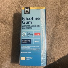 Member  s Mark Nicotine Gum 4mg. Original Flavor 380pcs. New Sealed
