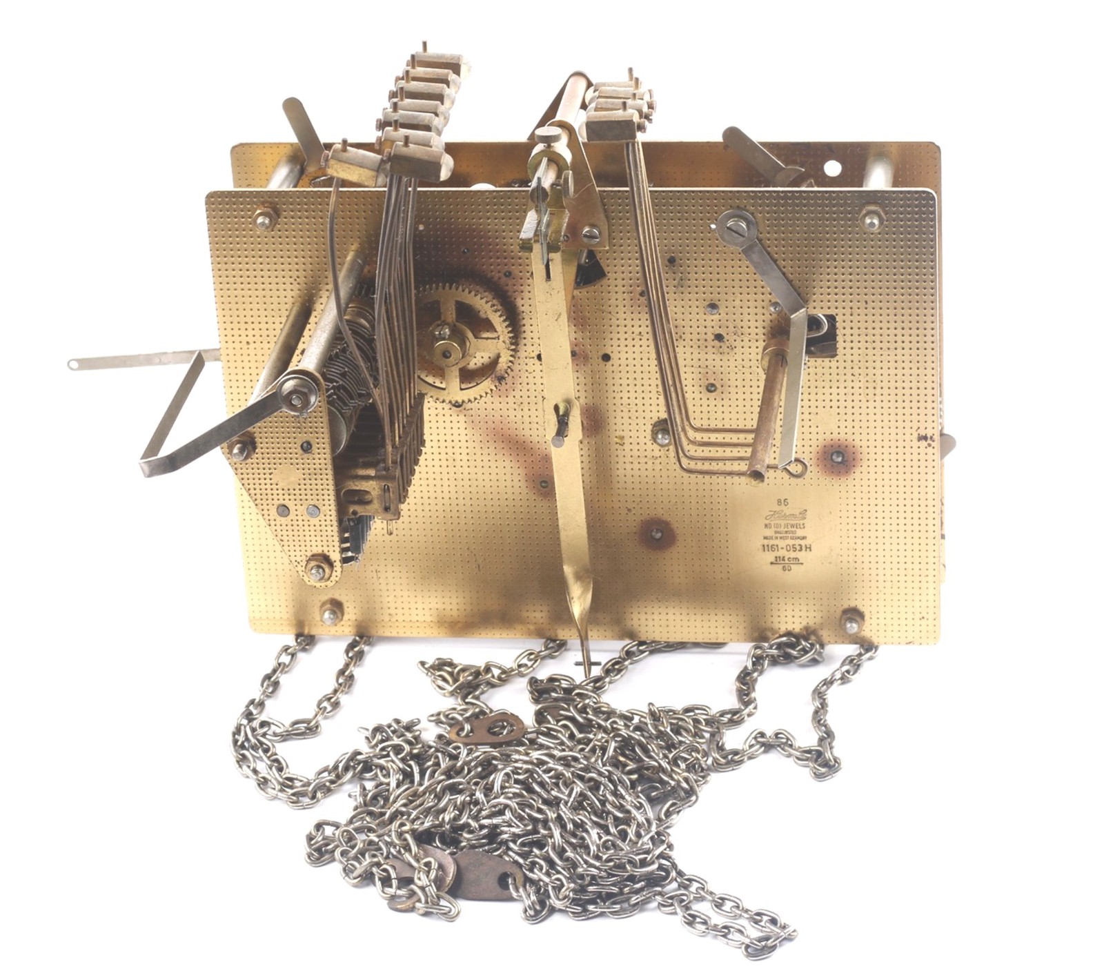 Hermle Westminster Chime Grandfather Clock Movement 1161-053H/114-MS-148