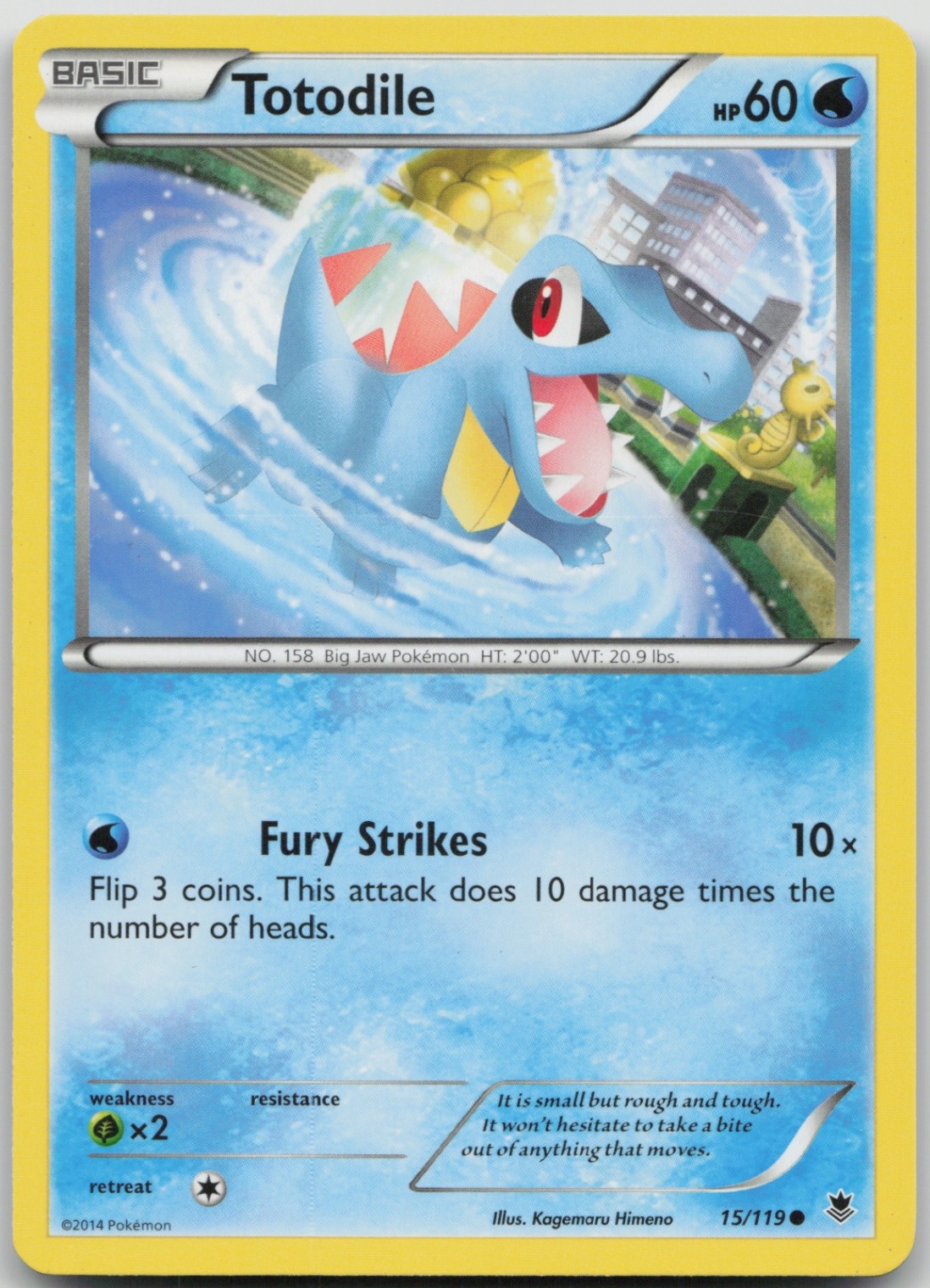 Totodile 15/119 Common XY - Phantom Forces LP Normal