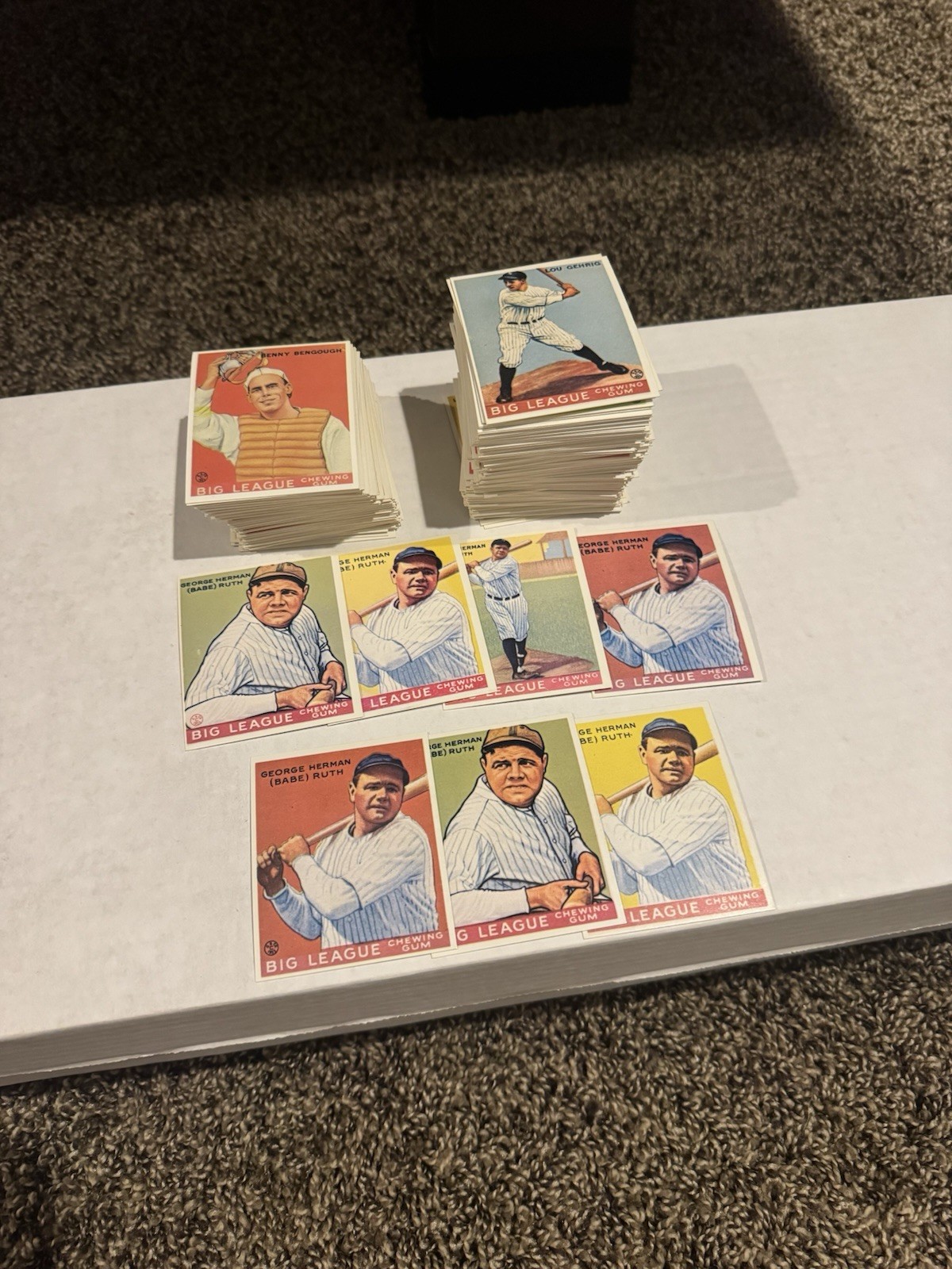 1933 Goudey 1984 Galasso REPRINT 240 Card Set +3 PROMO Cards