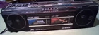 Vintage JVC Boombox Model WC-44J  Dual Cassette w/ AM/FM Stereo Radio