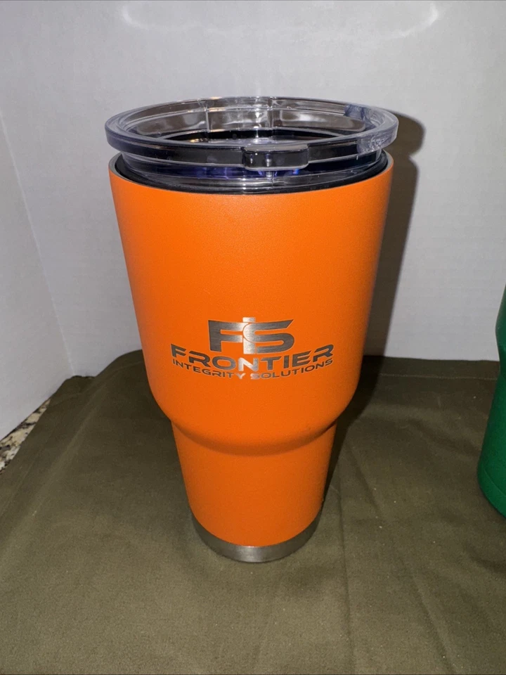 RTIC Orange and Green 30 oz & 20 oz Polar Tumbler Lot of 3 Pre-Owned with Lids - Image 3 of 4