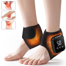 2x Electric Foot Ankle Massager Heating Vibration Hot Compress Pain Relief