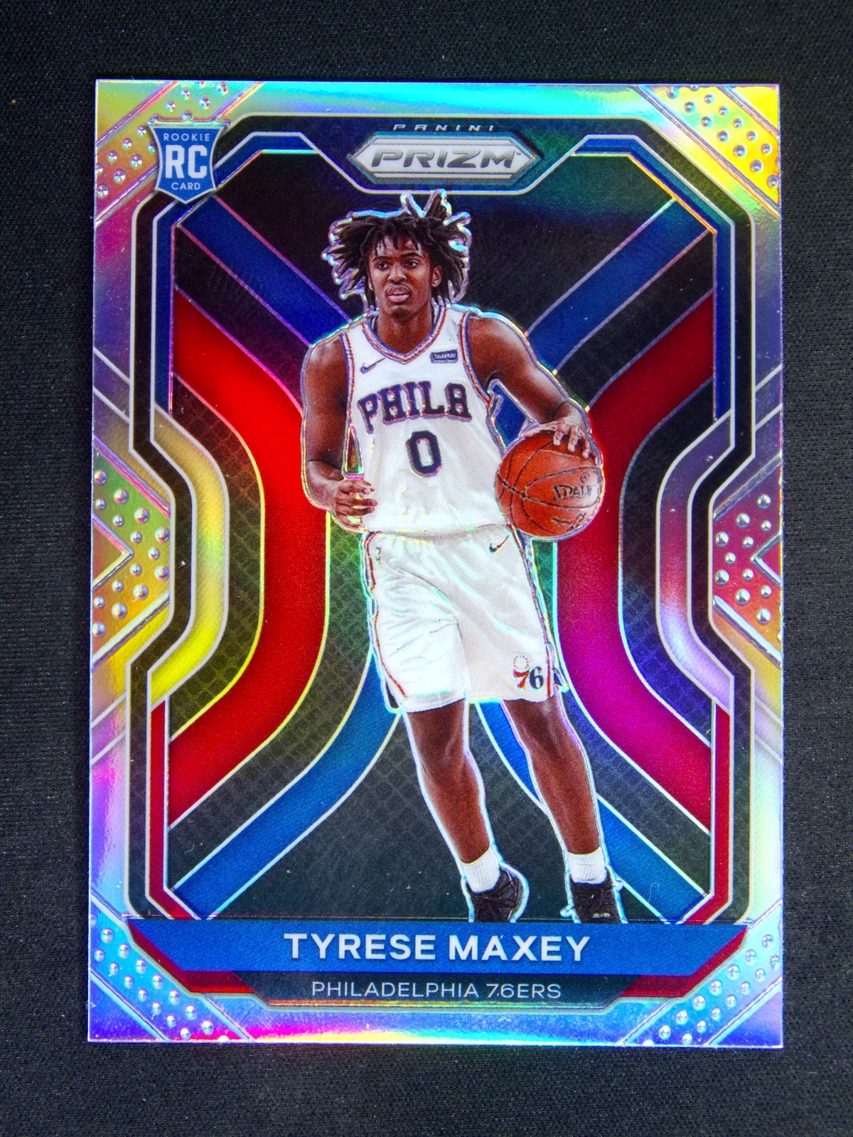 2020-21 Panini Prizm Tyrese Maxey #256 RC Rookie Silver