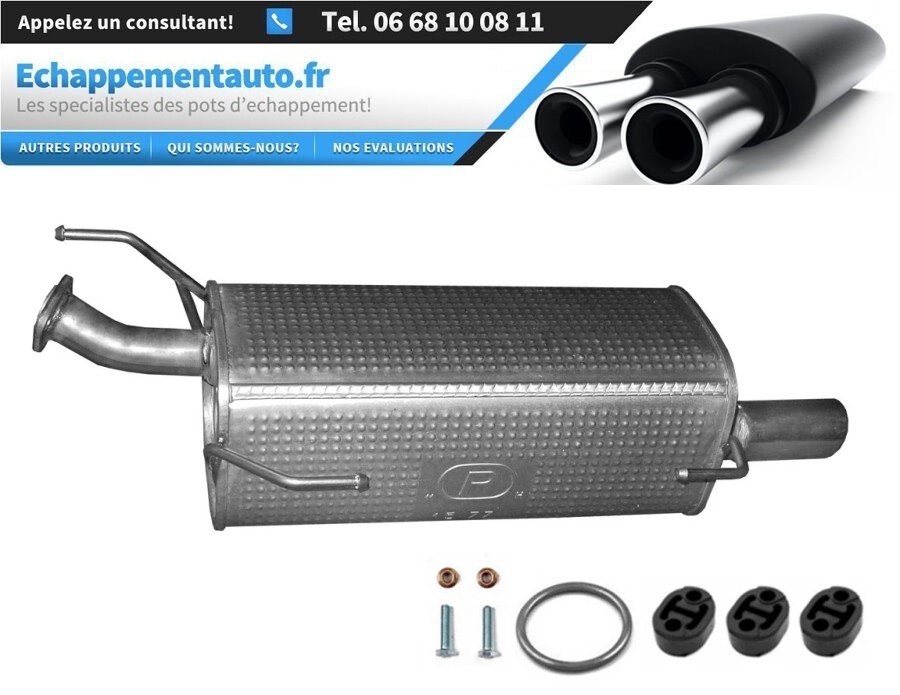 Silencieux arrière Nissan Juke 1.2 DIG-T 85kW de 2014-