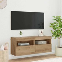 Tv-Wandschrank 100 X 30 X 40 Cm Artisan-Eiche Holzwerkstoff