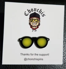 Chonchis Glasses Hat Pin NOT Pvtchwork Hat Club or Fitted Fire 
