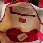 Coca-Cola Canvas Tote Bag & Attached Wristlet, Beige & Red, 2013, New With Tag — photo 6
