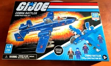 GI JOE Cobra Rattler Construction Set - 244 Pieces Plus 4 Mini Figs - FREE SHIP