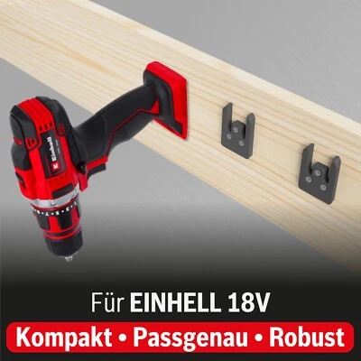 3x Supporto Macchina per Einhell 18V PXC Supporto a Parete Attrezzi Utensile
