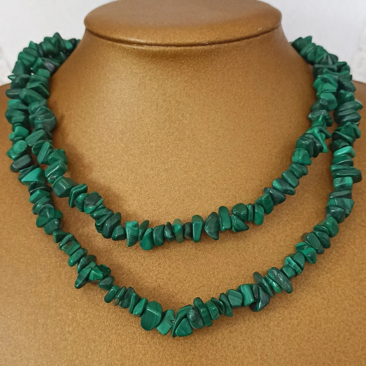 Natural sale malachite necklace