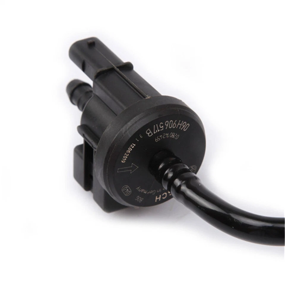 Válvula de purga de bote de vapor apta para Audi A3 A4 TT VW Golf Jetta Passat 06H906517B Foto 3 de 4