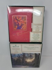 2 Boxes Vintage Hallmark Christmas Cards Envelopes 5" x 7" 40 Cards Total