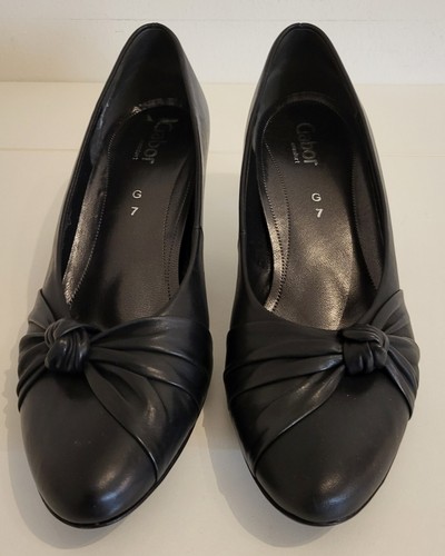 Damen Pumps - Gabor - Leder - schwarz - Gr. 7 G - neu ! - Bild 2 von 4
