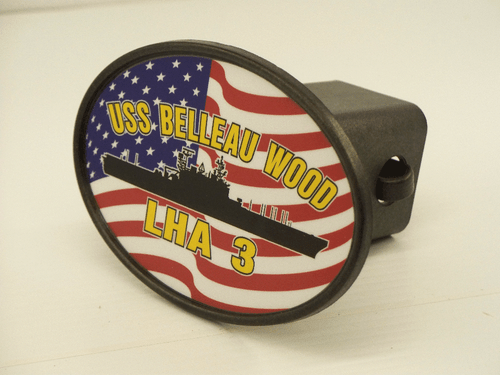 USS BELLEAU WOOD LHA 3 Hitch Cover Military USN U S Navy - Picture 1 of 4