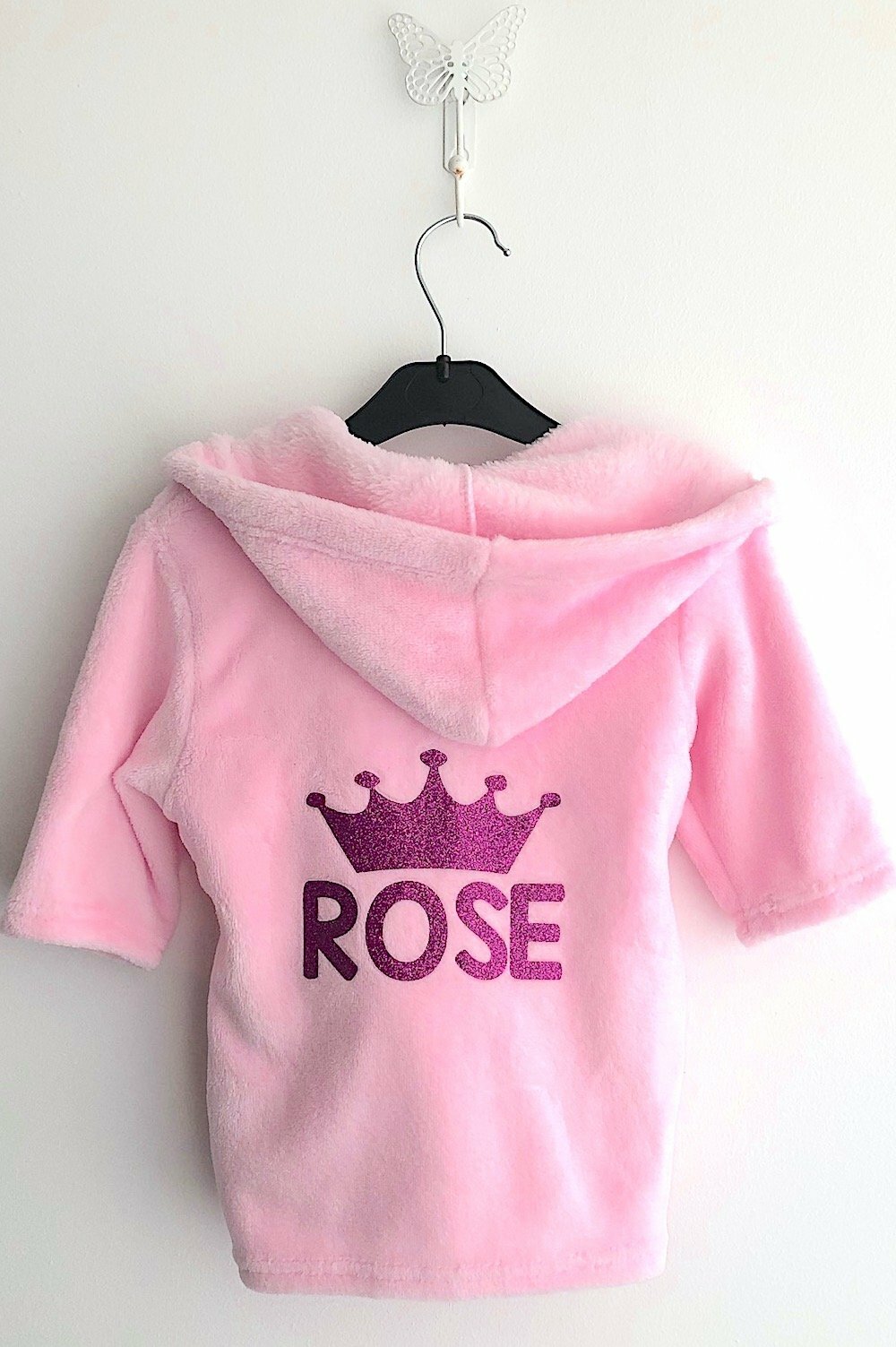 pink personalised robe