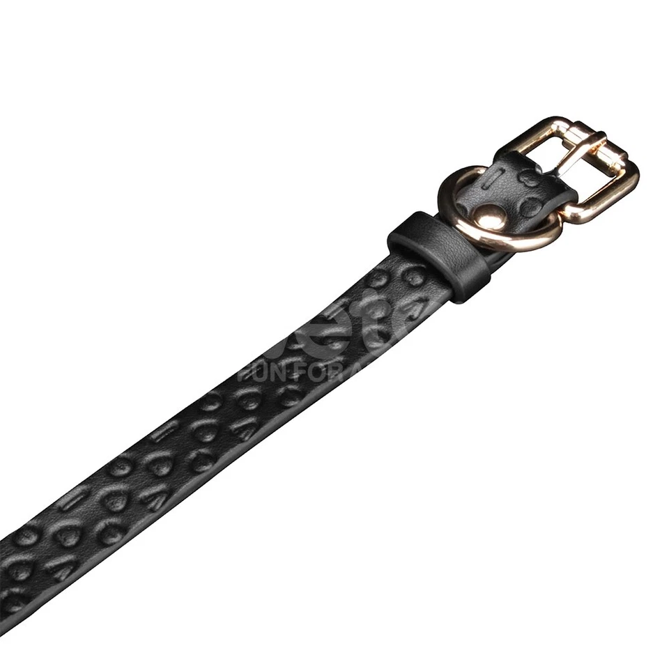 Máscara de cachorro aullido de cuero sintético Reign y hocico extraíble negro/marrón Foto 4 de 4