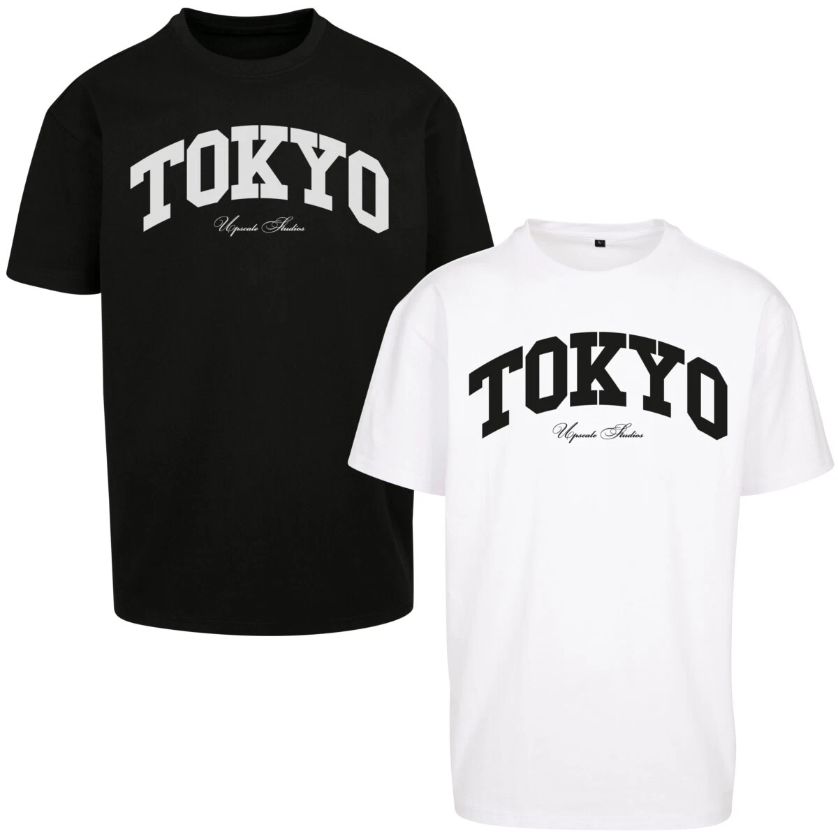 Mister Tee Tokyo College Oversize Men's T-Shirt Logo Lettering Cotton
