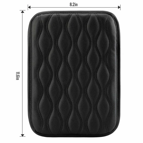 PU Leather Car Armrest Pad Cover Auto Center Console Box Cushion Mat Universal - Picture 2 of 4
