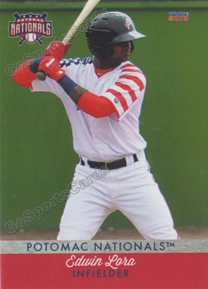 2018 Potomac Nationals Edwin Lora RC Rookie Washington | eBay