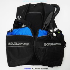 SCUBAPRO ACCENT BCD Buoyancy Compensator *MEDIUM* - Blue/Black *HAVE AIR LEAK!*
