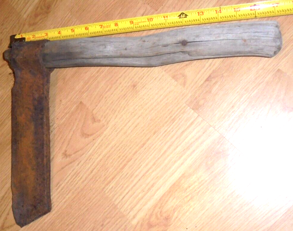 Hand Large Froe Vintage Primitive Shingle & Shake Splitting Tool