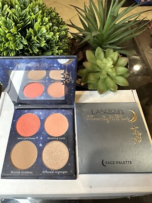 LASPLASH cosmetics - MOONLIGHT GLOW FACE PALETTE -blush, bronzer & highlight NEW