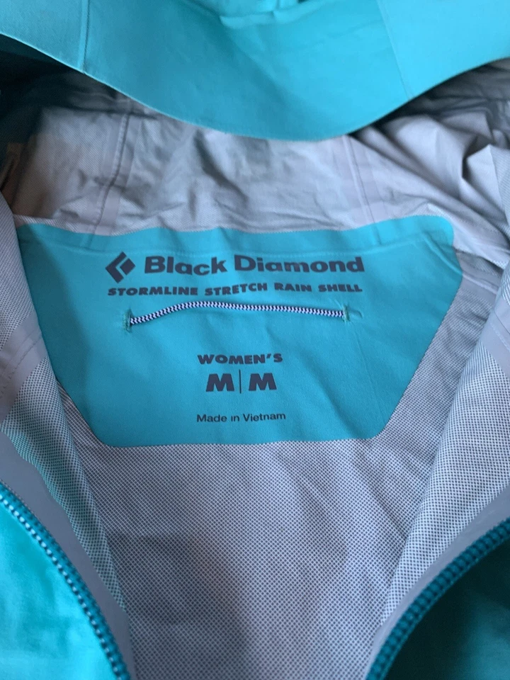 Black Diamond Stormline Stretch Rain Shell - Mujer Talla M - BD Dry Foto 2 de 4