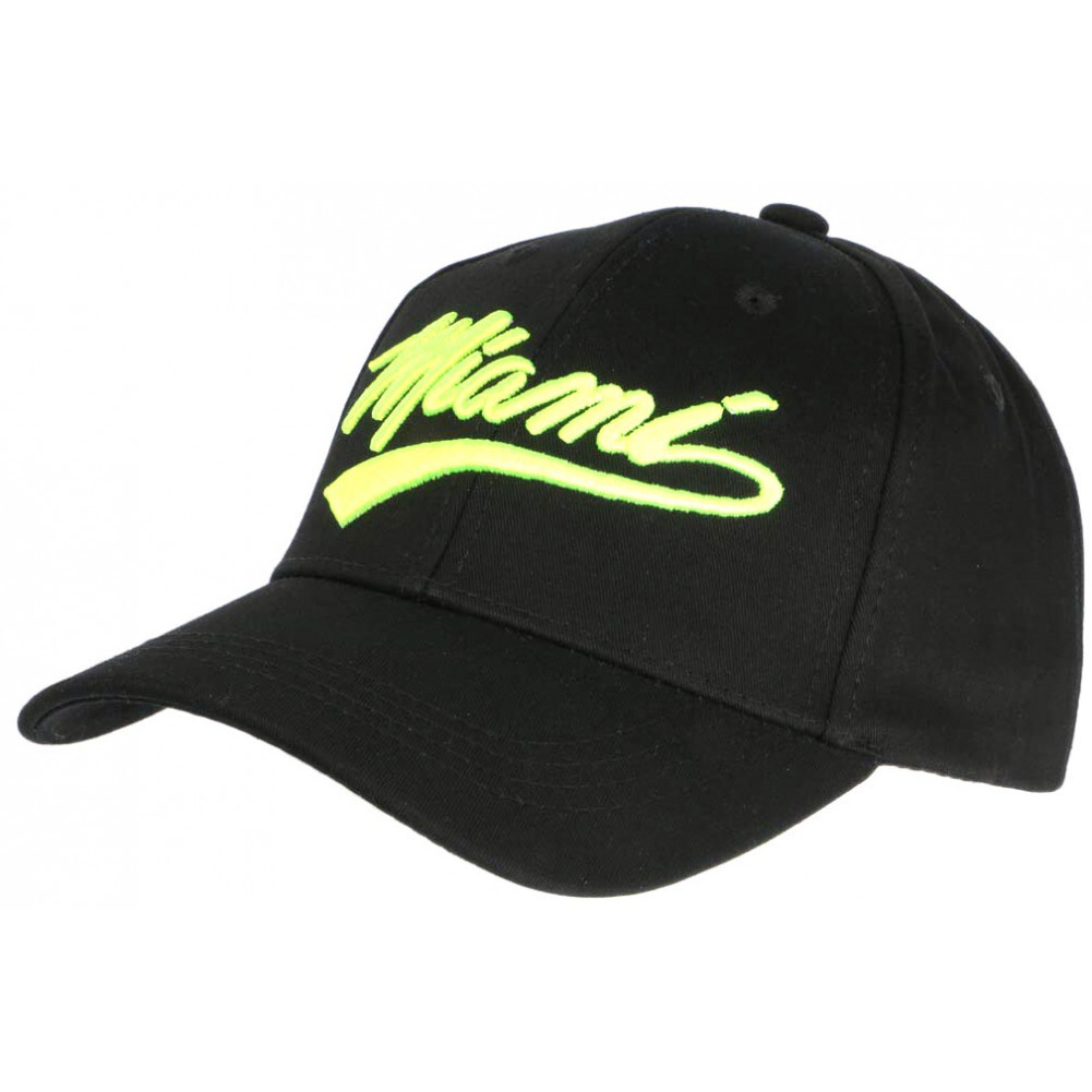 Casquette Vintage New York – Jaune Et Noir – Coton – Taille Unique – Neuf Avec étiquettes