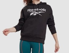 Reebok Womens BlackFleece Big Logo Hoodie Size M