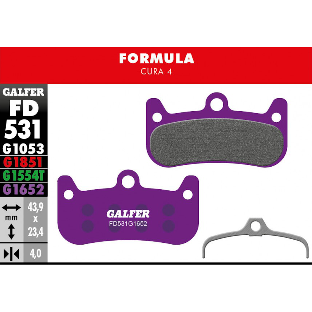 Galfer Formula Cura 4 Brake Pads - E-Bike Compound Disc Pad eMTB Spares MTB New