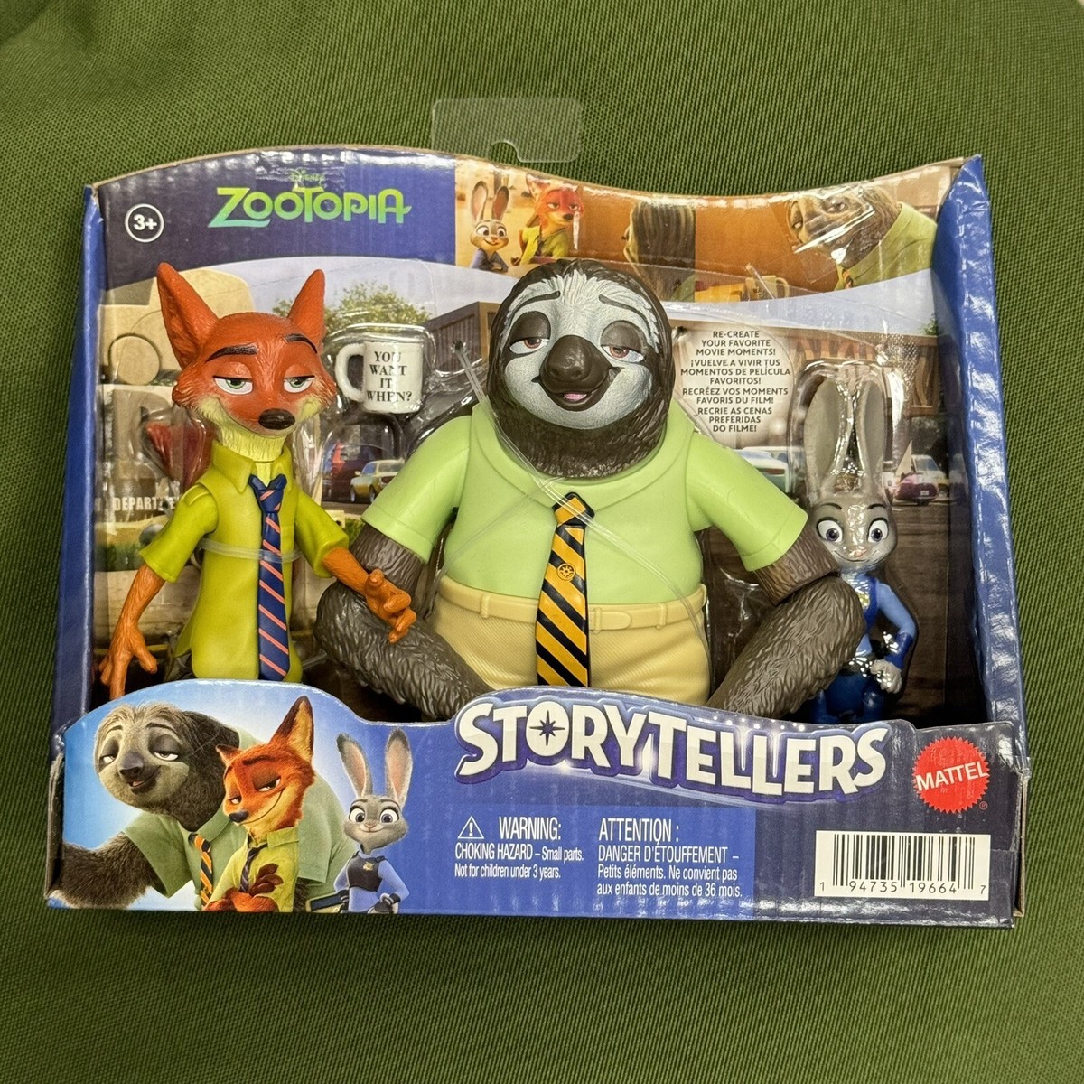Zootopia フィギュア 3体セット Disney Pixar Animation Zootopia Storytellers Poseable Figurine Set