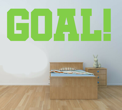 Ziel! Vinyl Wandkunst Aufkleber Wandbild Aufkleber. Sport, Schlafzimmer, Spielzimmer, Fußball
