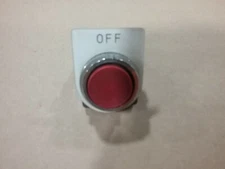 IDEC ABN 41-10650 RED OFF TAG PUSH BUTTON AC 125V 5A AC 300C 3A #38E56