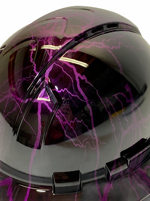 Hard Hat Ridgeline Hydro dipped Full Brim vented Custom Purple Kandy Lightning