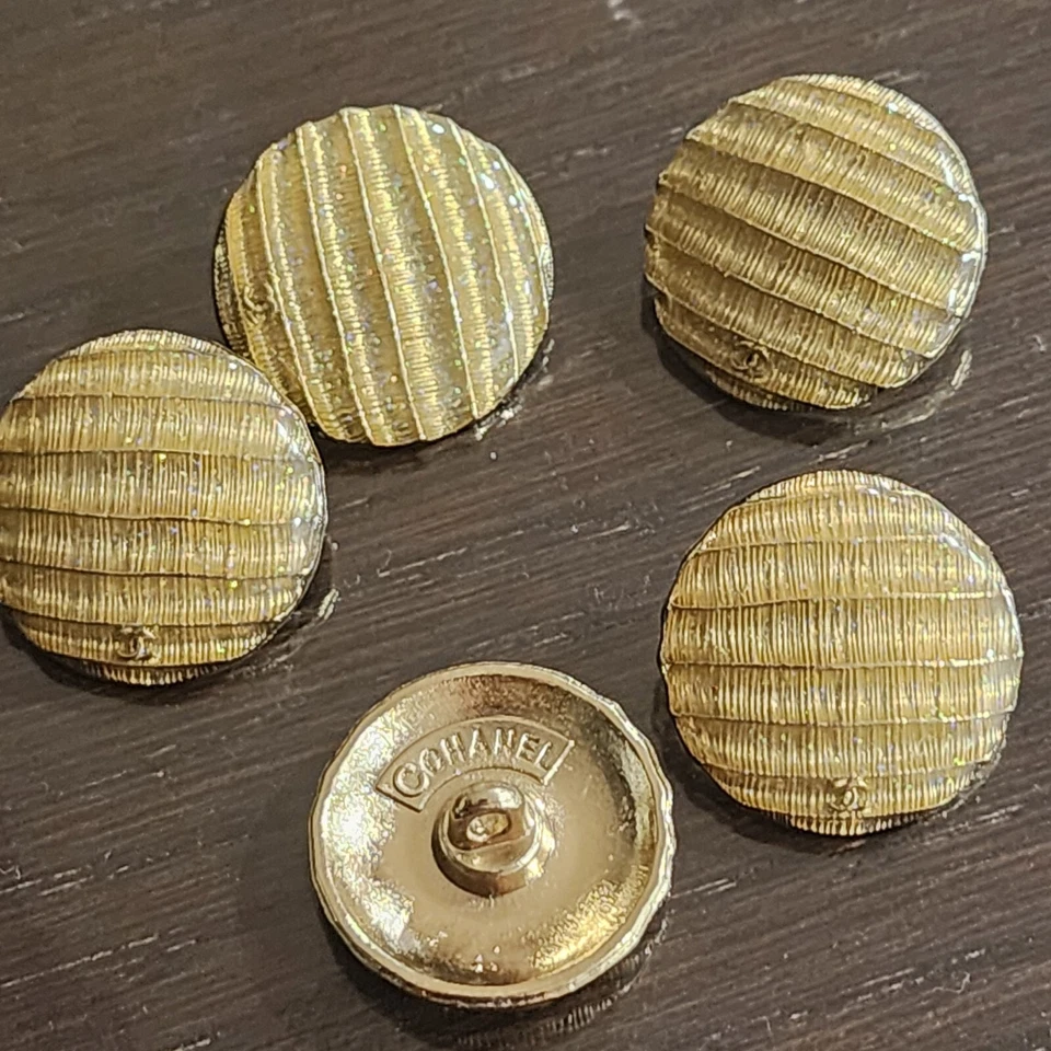 Vintage Chanel Buttons Lot 5pcs - Image 2 of 3