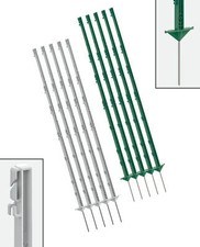 20 oder 40 St&uuml;ck Weidezaunpf&auml;hle 156cm Gr&uuml;n o. Wei&szlig; Weidezaun Pfahl Zaunpfahl