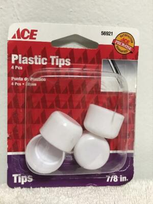 TIP LEG PLST WHT7/8''CD4 [Misc.]