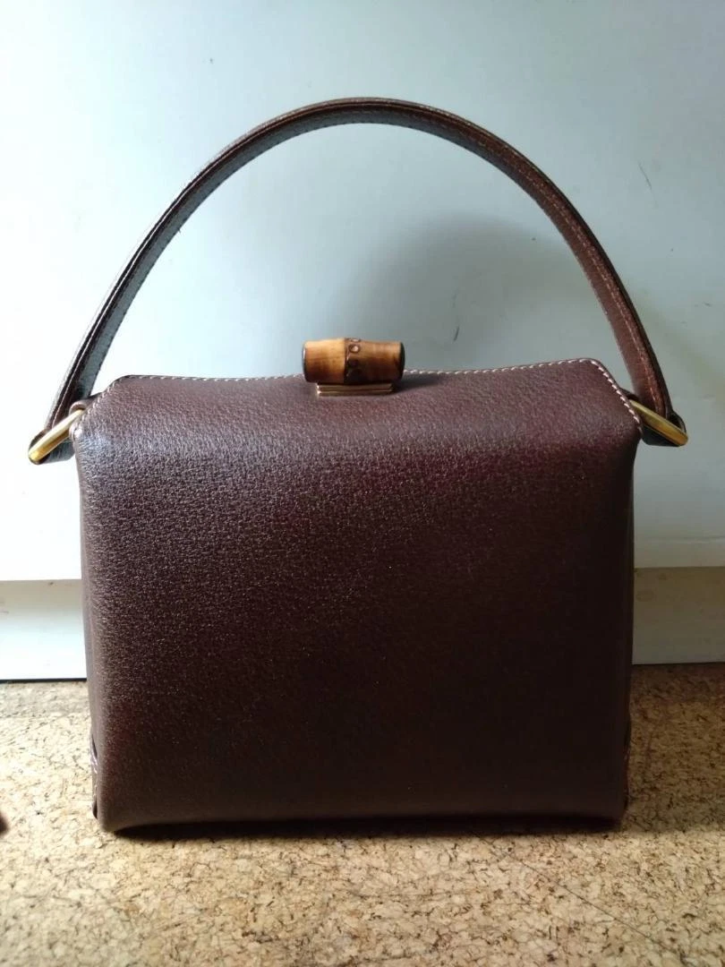 Sac à main bandoulière en cuir Gucci authentique marron moyen femme du Japon
