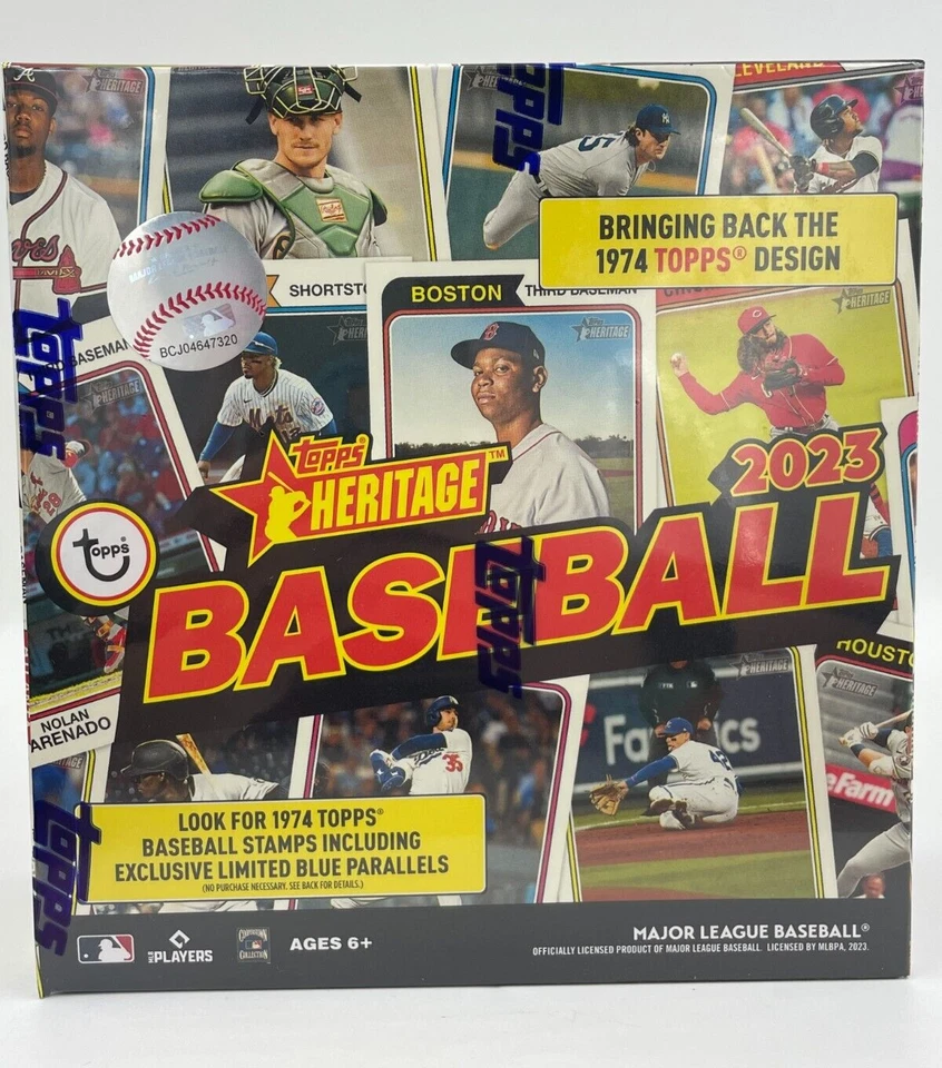 NEW 2023 Topps Heritage Baseball MLB Trading Cards Mega Box 138 Cards SEALED - Image 2 of 4