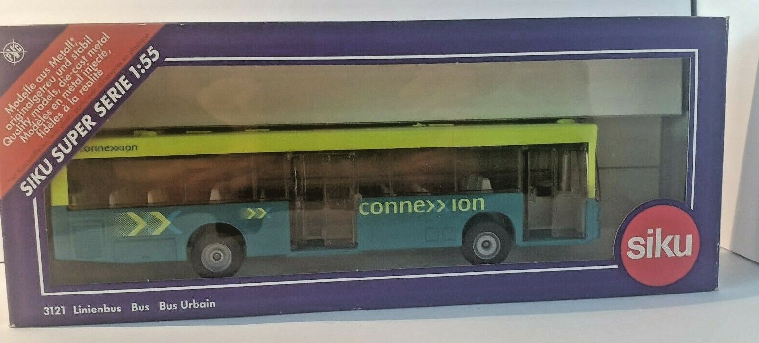 onderwijs Flipper Dankbaar SIKU 1:55 Liniwnvua Urbain BUS 3121 Mercedes “Connection” Green Diecast  Model | eBay