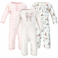 Hudson Baby Coveralls 3-Pack, Enchanted Forest